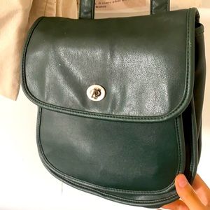 Green Shoulder purse bag